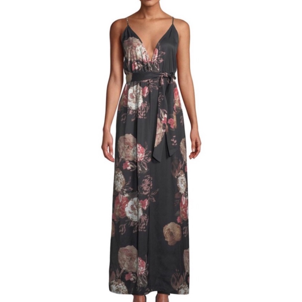 Tularosa Dusk Victorian Maxi Deep V Plunge Dress